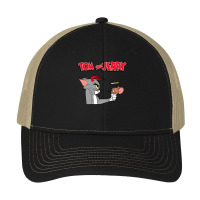 Tom And Jerry Devil And Angel Humor Poster Pa Trucker Cap | Artistshot