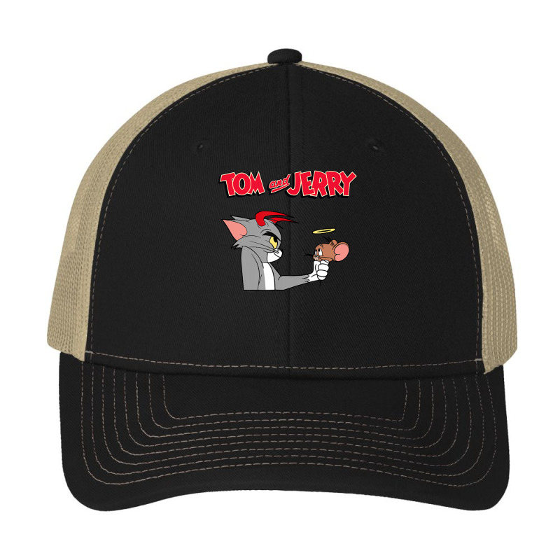 Tom And Jerry Devil And Angel Humor Poster Pa Trucker Cap by ngodo | Artistshot