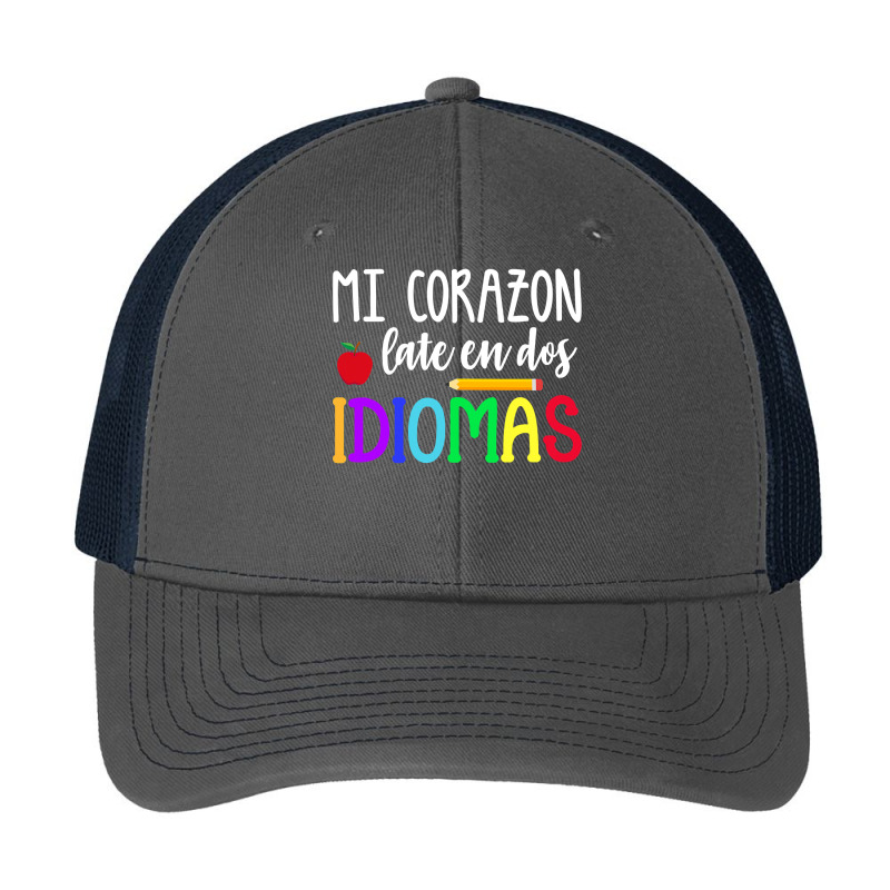 Mi Corazon Late En Dos Idiomas Bilingual Pa Trucker Cap by cm-arts | Artistshot