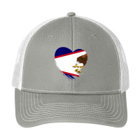 American Samoa American Samoan Heart Love Flag Pa Trucker Cap | Artistshot