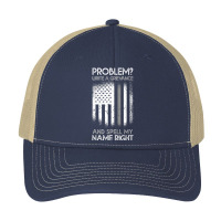 Correctional Officer Problem Spell My Name Thin Silver Line Pa Trucker Cap | Artistshot