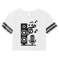 Music Sound Instrument Scorecard Crop Tee | Artistshot