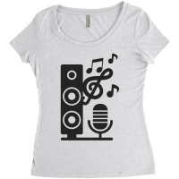 Music Sound Instrument Women's Triblend Scoop T-shirt | Artistshot