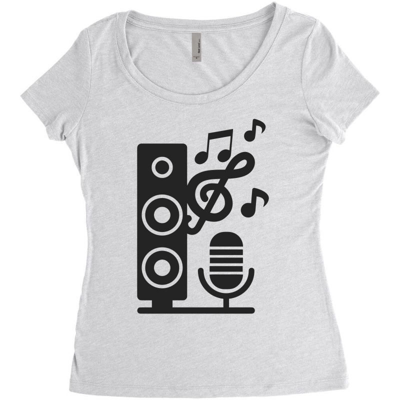 Music Sound Instrument Women's Triblend Scoop T-shirt by Anma4547 | Artistshot