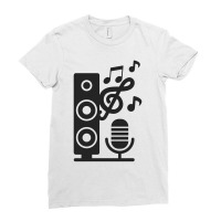 Music Sound Instrument Ladies Fitted T-shirt | Artistshot