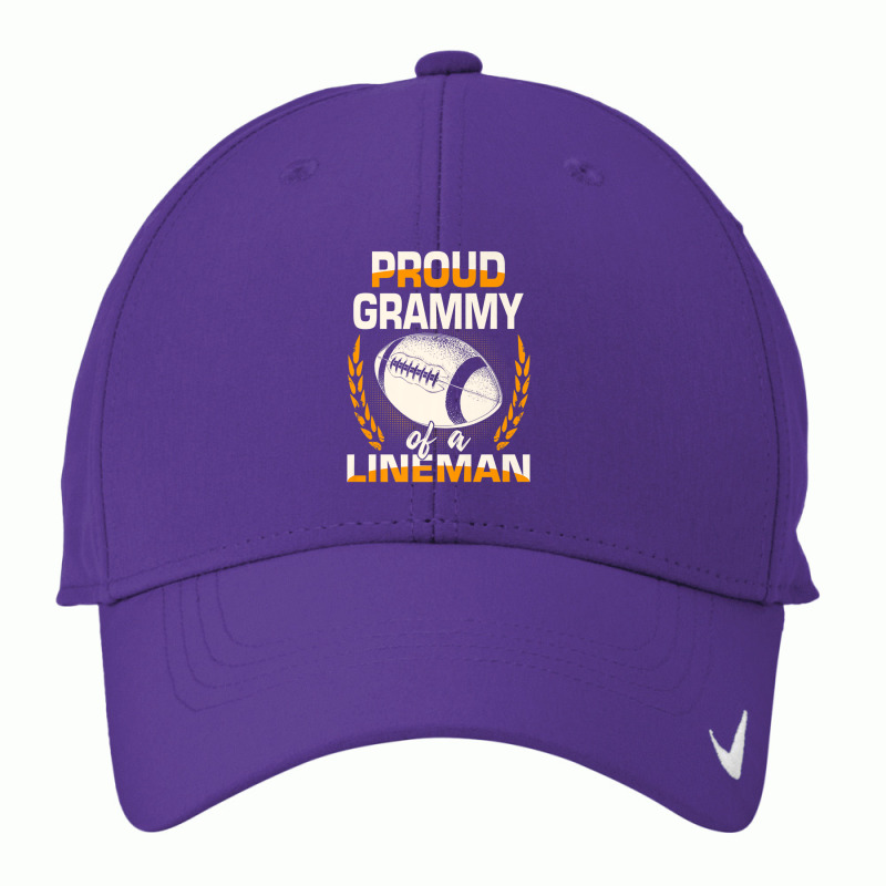 American Football Proud Grammy Of A Lineman Family Nike Dri-FIT Cap by cm-arts | Artistshot