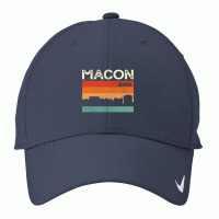 Macon Georgia Town Skyline Pullover Hoodie Nike Dri-fit Cap | Artistshot