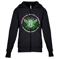 Buzzing With Bionic Power Youth Zipper Hoodie | Artistshot