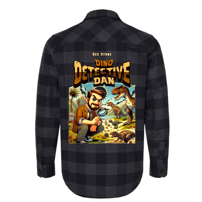 Dino Detective Dan Flannel Shirt by New Nice Shirt | Artistshot