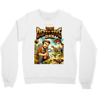 Dino Detective Dan Crewneck Sweatshirt | Artistshot