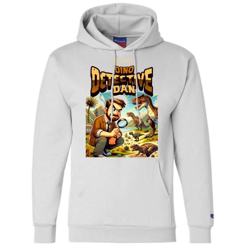 Dino Detective Dan Champion Hoodie by New Nice Shirt | Artistshot