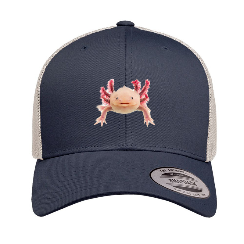 Axolotl Smile-gaaon Retro Trucker Cap by Min08 | Artistshot