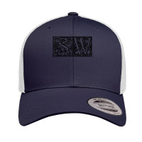 Sw   Initials S W Name Surname Onomastics Onomatology T Shirt Retro Trucker Cap | Artistshot