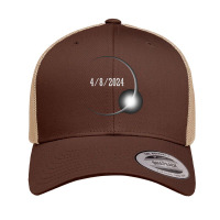 Total Solar Eclipse 482024 T Shirt Retro Trucker Cap | Artistshot