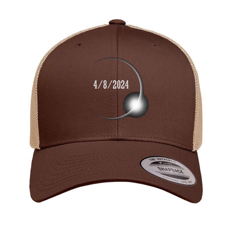 Total Solar Eclipse 482024 T Shirt Retro Trucker Cap by marge3nstbo | Artistshot