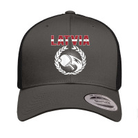 Womens Latvia Table Tennis Lovers Latvian Ping Pong Team Supporter V N Retro Trucker Cap | Artistshot