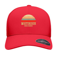 Whiteriver Arizona Vintage Retro Sunset Seamless Cap | Artistshot