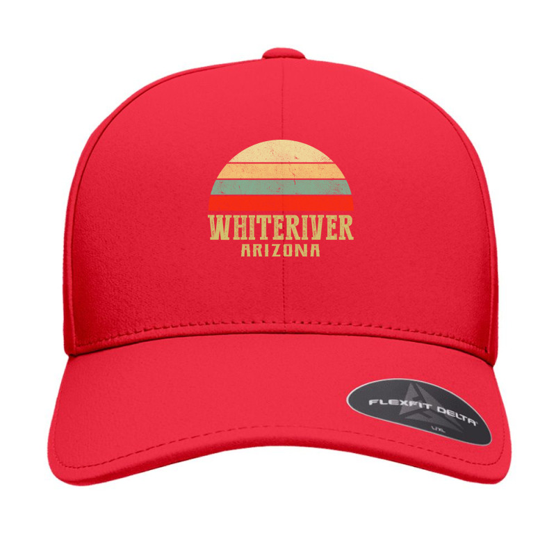 Whiteriver Arizona Vintage Retro Sunset Seamless Cap by JeremyHurley | Artistshot