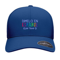 Dimelo En Espanol Por Favor Bilingual Latina Spanish Teacher T Shirt Seamless Cap | Artistshot