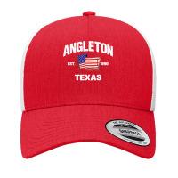 Angleton Texas Tx Usa Stars & Stripes Vintage Style Yupoong Trucker Cap | Artistshot