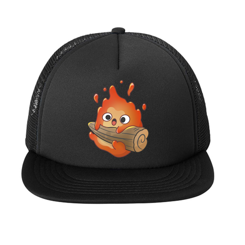 Cute Calcifer Hanging On Wood Foam Snapback hat by cm-arts | Artistshot