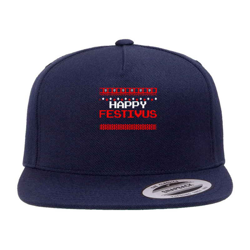 Happy Festivus - Ugly Christmas Shirt 5 panel snapback cap by CharlesGrooms | Artistshot