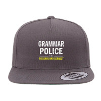 Grammar Police Women And Kids Costume 5 Panel Snapback Cap | Artistshot