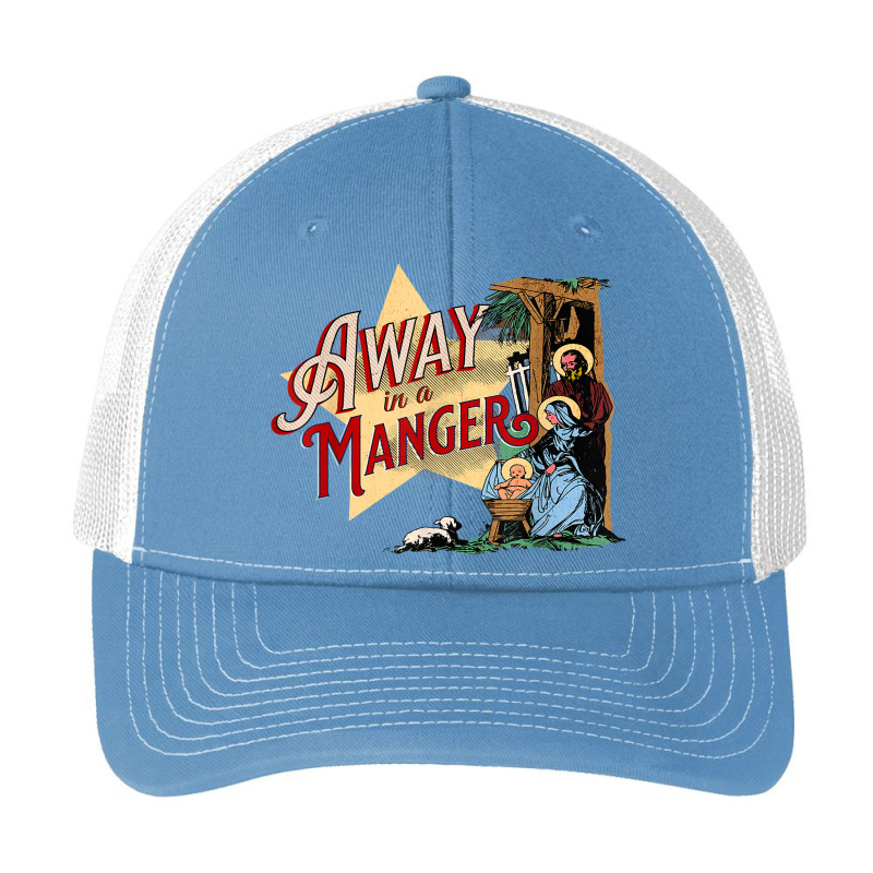 Away In A Manger Vintage Christmas Carol Nativity Scene Pa Trucker Cap by Prismatic | Artistshot