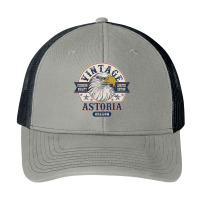 Retro Bald Eagle Astoria Oregon Vintage Limited Edition Pa Trucker Cap | Artistshot