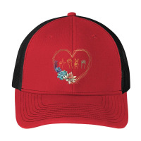 Love Sign Language Floral Heart Asl Valentine's Day Pa Trucker Cap | Artistshot