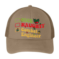 Groovy Nice Naughty Combat Engineer Christmas List Pa Trucker Cap | Artistshot