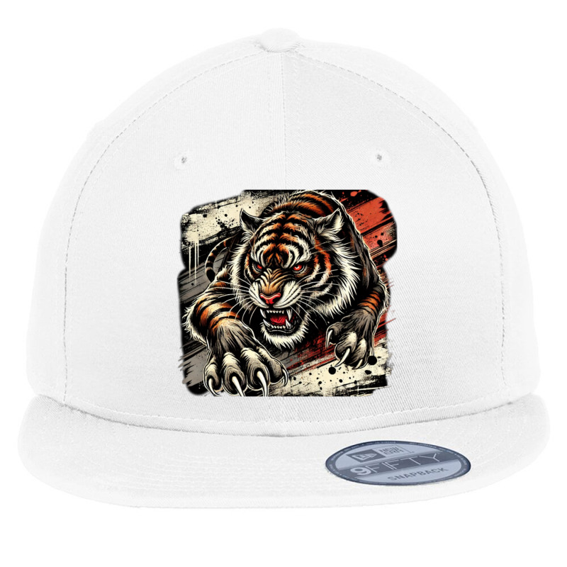 Tiger Gritty Flat Bill Snapback Cap by Shop now | Artistshot