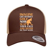 Imagine Life Without Golf Retro Trucker Cap | Artistshot