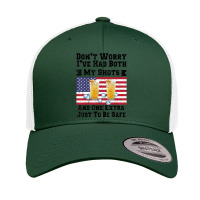 Hot Trend Don't Worry I've Had Both My Shots $th Of July Retro Trucker Cap | Artistshot