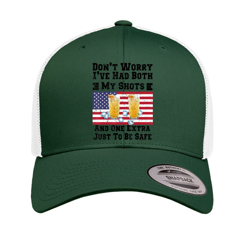 Hot Trend Don't Worry I've Had Both My Shots $th Of July Retro Trucker Cap by degreesgunner | Artistshot