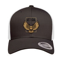 Wet Owl  Owl Artwork Brown Color  Gift For Bird Lovers Retro Trucker Cap | Artistshot