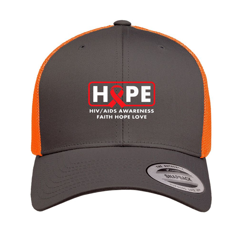 Hope Aids Hiv Red Ribbon World Aids Day Awareness Month 2022 Premium T Retro Trucker Cap by choninzel | Artistshot