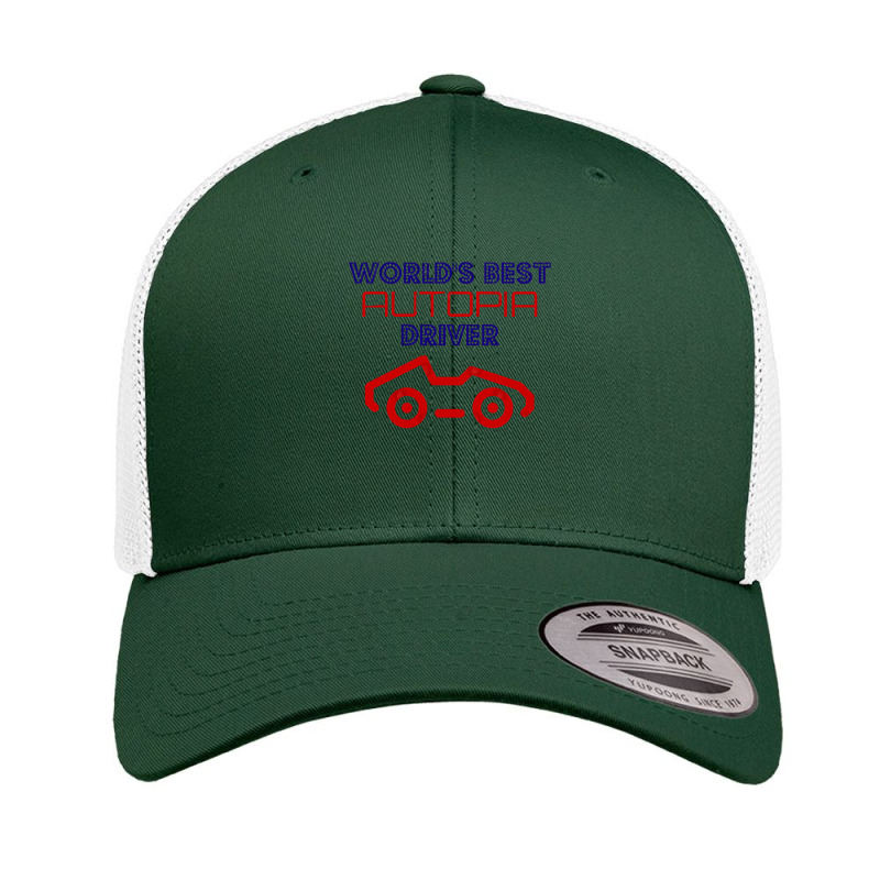 World's Best Autopia Driver Retro Trucker Cap by ArlenMadera | Artistshot