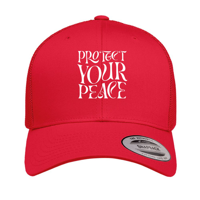 Vintage Retro Protect Your Peace Inspirational Hippie Retro Trucker Cap by hongquangd | Artistshot