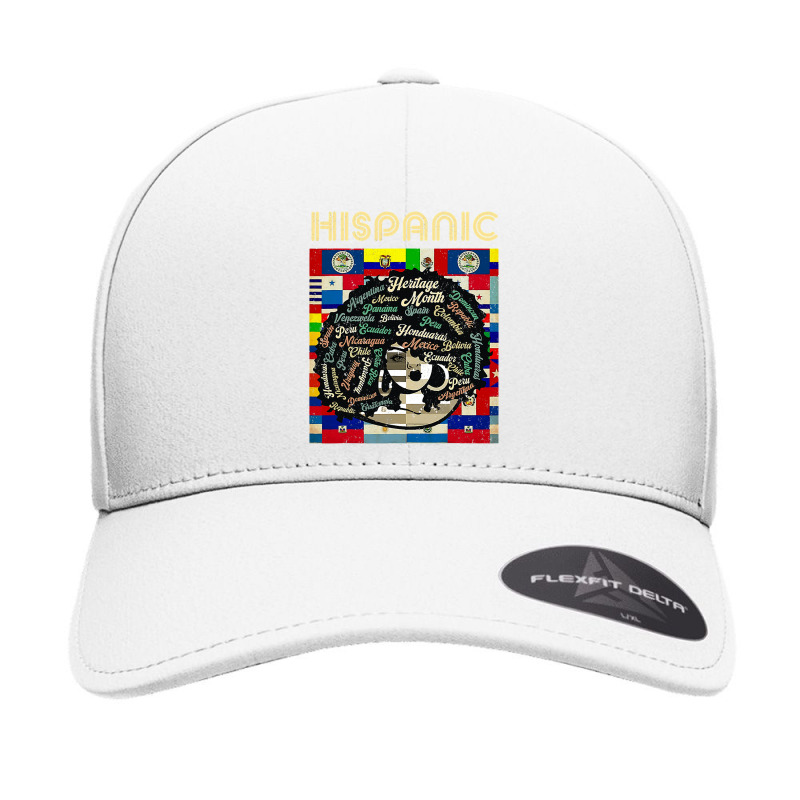 Latina Woman Art Hispanic Heritage Month Latin Country Flags 192 Seamless Cap by stress | Artistshot