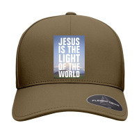 Jesus Is The Light Of The Lord - Christian Quotes Seamless Cap | Artistshot