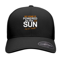 My Home Is Powered By The Sun Solar Home Modelers Seamless Cap | Artistshot