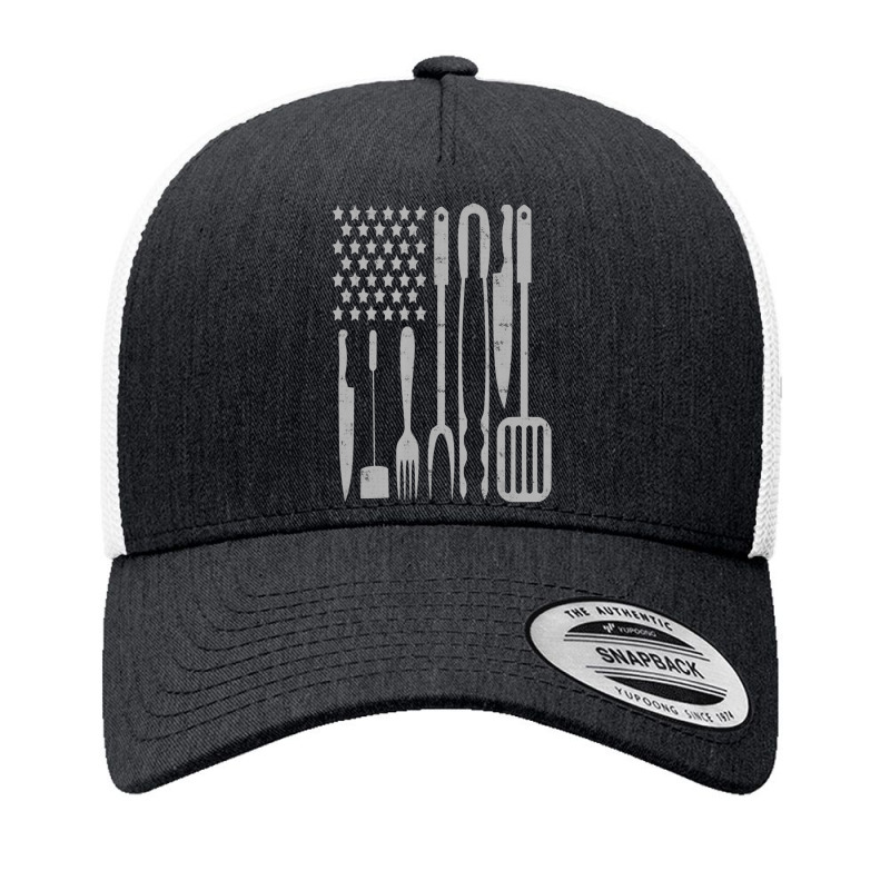 Barbecue Tools American Flag Master Of The Grill Yupoong Trucker Cap by Ben Rodden | Artistshot