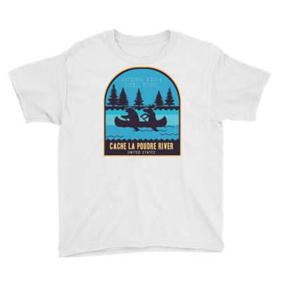 Cache La Poudre National River In Usa Youth Tee Designed By Rozakgraphic