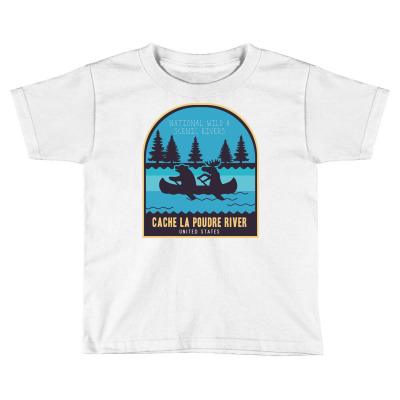 Cache La Poudre National River In Usa Toddler T-shirt Designed By Rozakgraphic