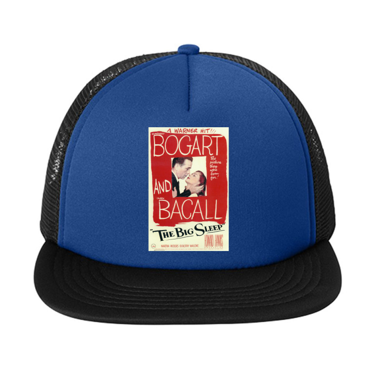 The Big Sleep - Vintage Movie Poster (bogart Foam Snapback hat by ByronGFaulkner | Artistshot