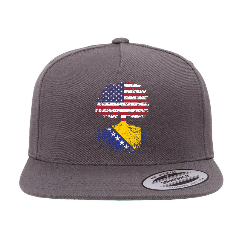 Bosnian Roots Bosnia National Heritage Tree Gift Pullover Hoodie 5 panel snapback cap by cm-arts | Artistshot