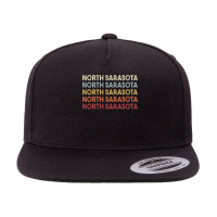 North Sarasota Florida North Sarasota Fl Retro Vintage Text Pullover H 5 Panel Snapback Cap | Artistshot