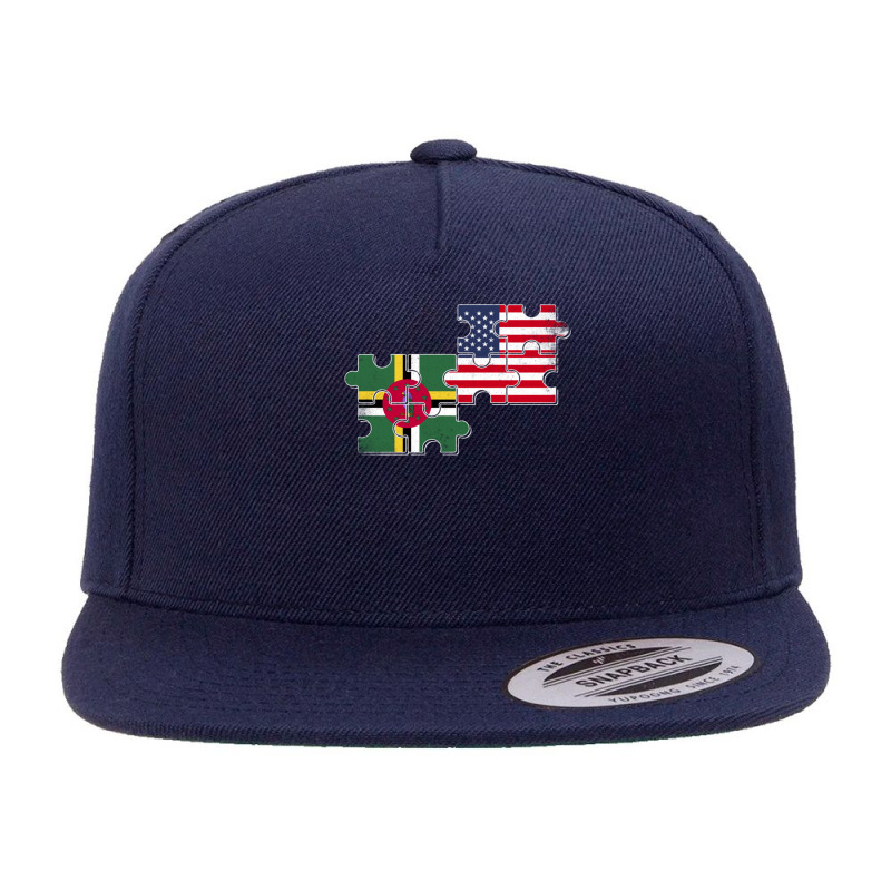 Dominica Usa Dominican American Flag Pullover Hoodie 5 panel snapback cap by cm-arts | Artistshot