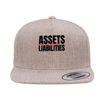 Assets Over Liabilities For Accounting And Accountant Long Sleeve T Sh 5 Panel Snapback Cap | Artistshot